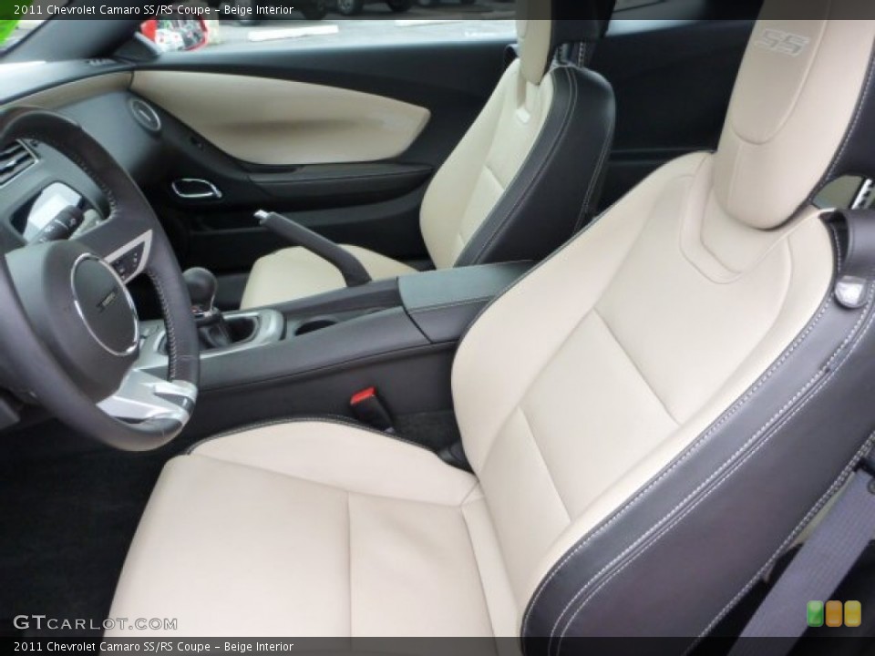 Beige Interior Front Seat for the 2011 Chevrolet Camaro SS/RS Coupe #76056263