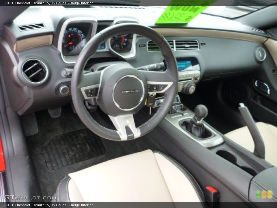 Beige 2011 Chevrolet Camaro Interiors