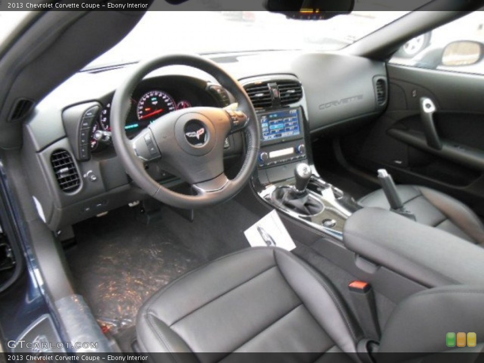 Ebony Interior Photo for the 2013 Chevrolet Corvette Coupe #76058502