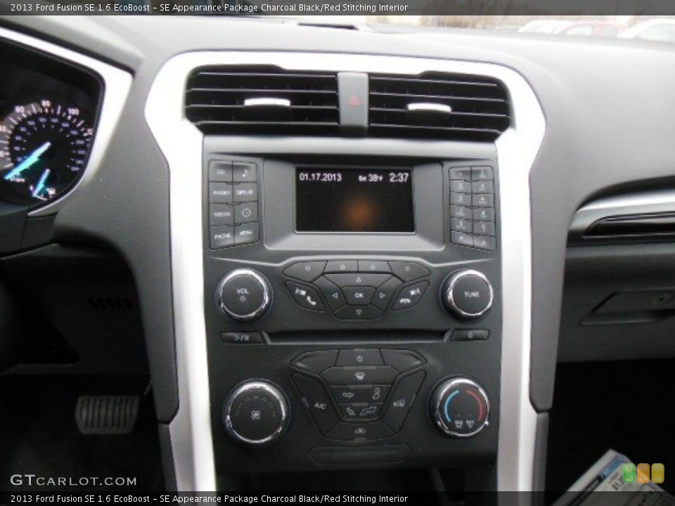 SE Appearance Package Charcoal Black/Red Stitching Interior Controls for the 2013 Ford Fusion SE 1.6 EcoBoost #76060987