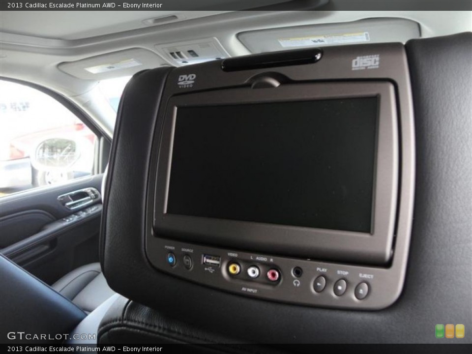 Ebony Interior Entertainment System for the 2013 Cadillac Escalade Platinum AWD #76061127