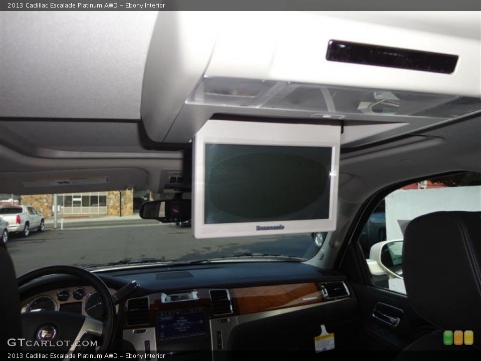 Ebony Interior Entertainment System for the 2013 Cadillac Escalade Platinum AWD #76061178
