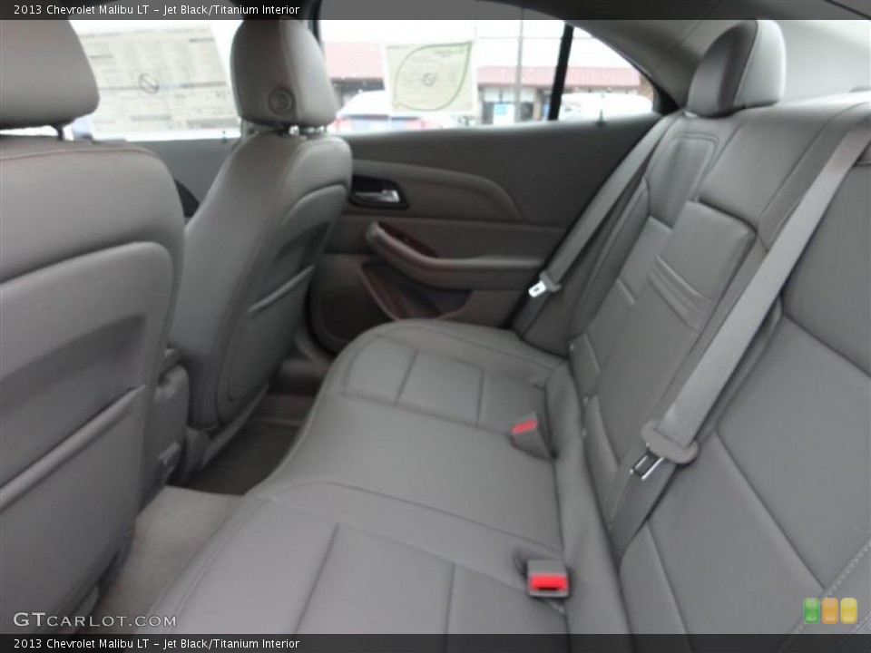 Jet Black/Titanium Interior Rear Seat for the 2013 Chevrolet Malibu LT #76061317