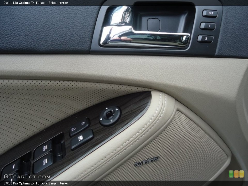 Beige Interior Controls for the 2011 Kia Optima EX Turbo #76061889