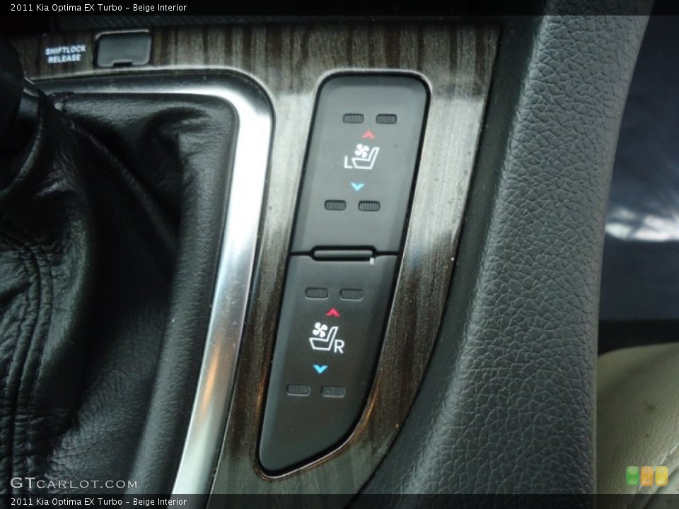 Beige Interior Controls for the 2011 Kia Optima EX Turbo #76062615
