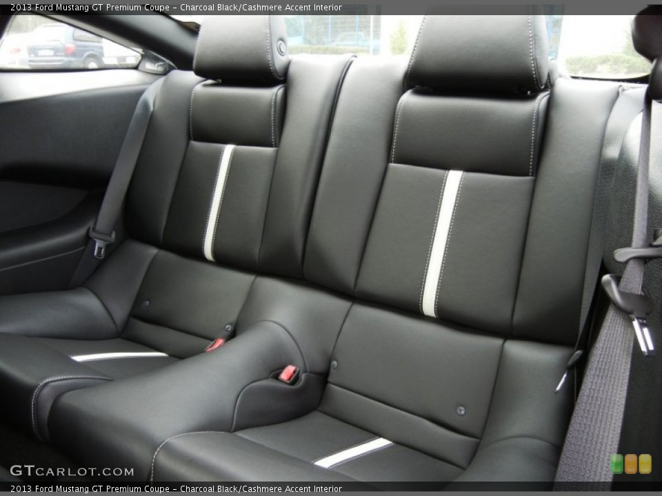 Charcoal Black/Cashmere Accent Interior Rear Seat for the 2013 Ford Mustang GT Premium Coupe #76063728