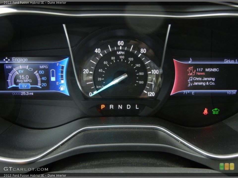 Dune Interior Gauges for the 2013 Ford Fusion Hybrid SE #76064078