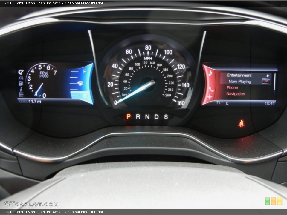 Charcoal Black Interior Gauges for the 2013 Ford Fusion Titanium AWD #76064171