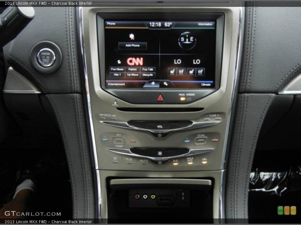 Charcoal Black Interior Controls for the 2013 Lincoln MKX FWD #76064369