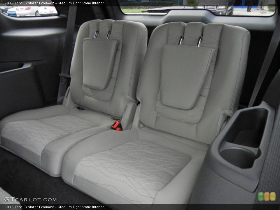 Medium Light Stone Interior Rear Seat for the 2013 Ford Explorer EcoBoost #76064703