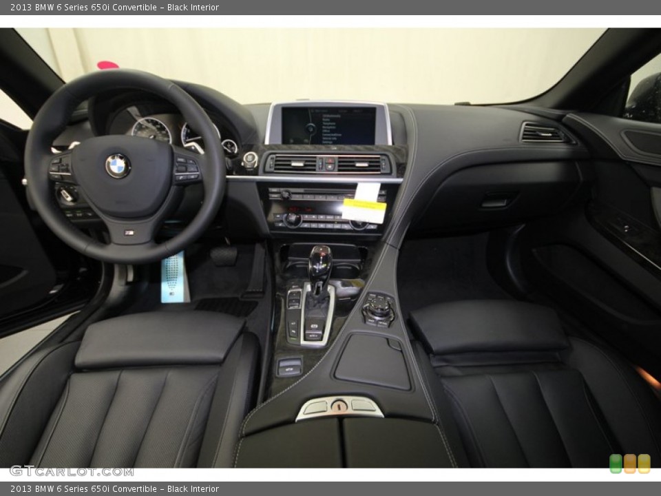 Black Interior Dashboard for the 2013 BMW 6 Series 650i Convertible #76066620