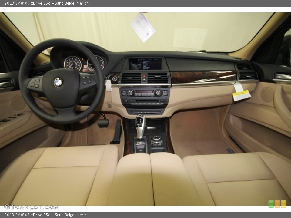 Sand Beige Interior Dashboard for the 2013 BMW X5 xDrive 35d #76067187