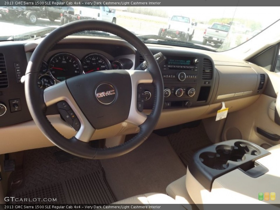 Very Dark Cashmere/Light Cashmere Interior Dashboard for the 2013 GMC Sierra 1500 SLE Regular Cab 4x4 #76068021