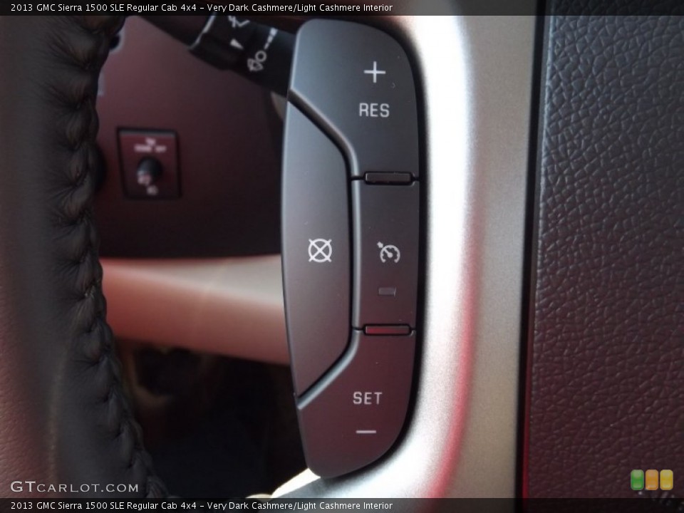 Very Dark Cashmere/Light Cashmere Interior Controls for the 2013 GMC Sierra 1500 SLE Regular Cab 4x4 #76068027