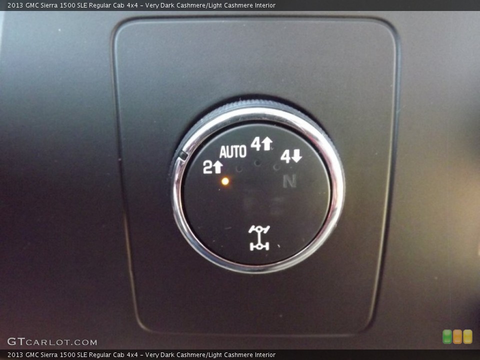 Very Dark Cashmere/Light Cashmere Interior Controls for the 2013 GMC Sierra 1500 SLE Regular Cab 4x4 #76068045