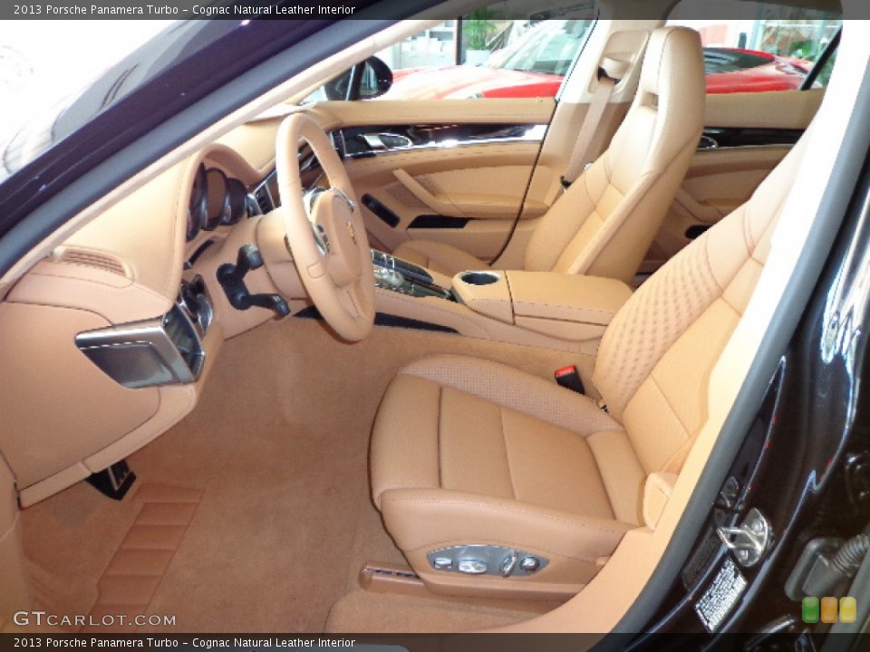 Cognac Natural Leather Interior Photo for the 2013 Porsche Panamera Turbo #76072994