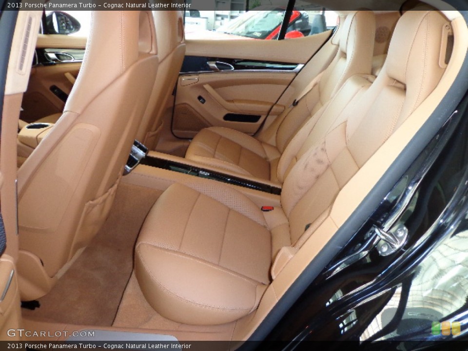 Cognac Natural Leather Interior Rear Seat for the 2013 Porsche Panamera Turbo #76073011