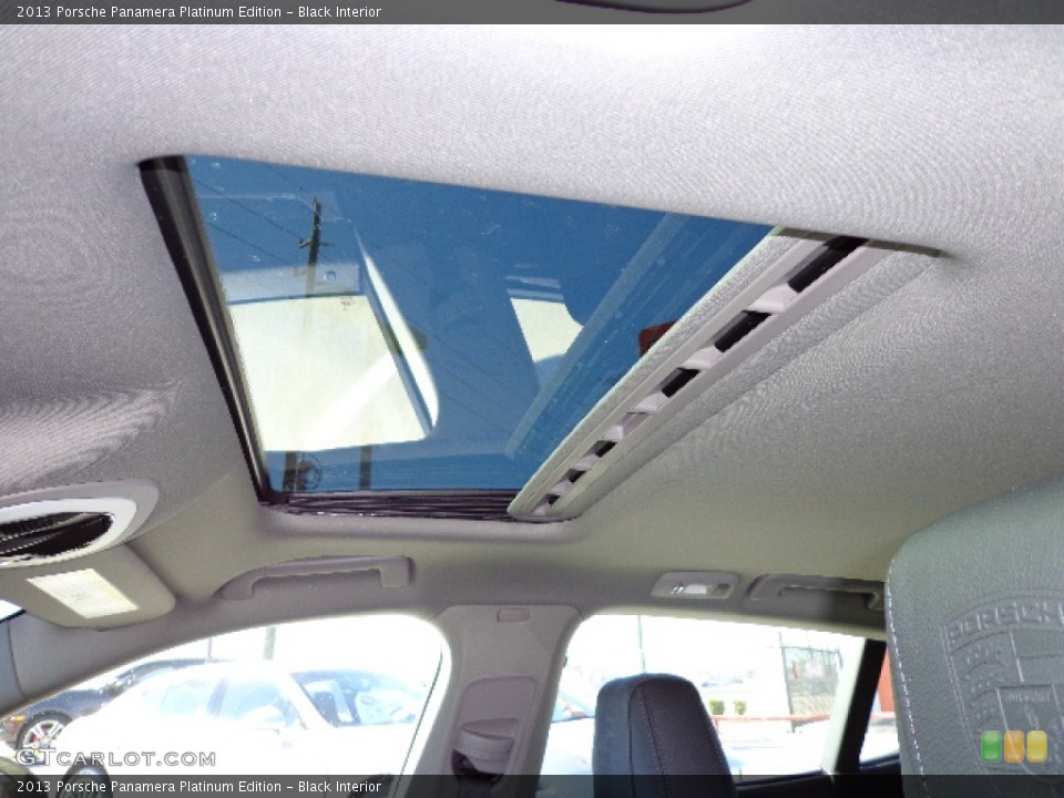 Black Interior Sunroof for the 2013 Porsche Panamera Platinum Edition #76073294