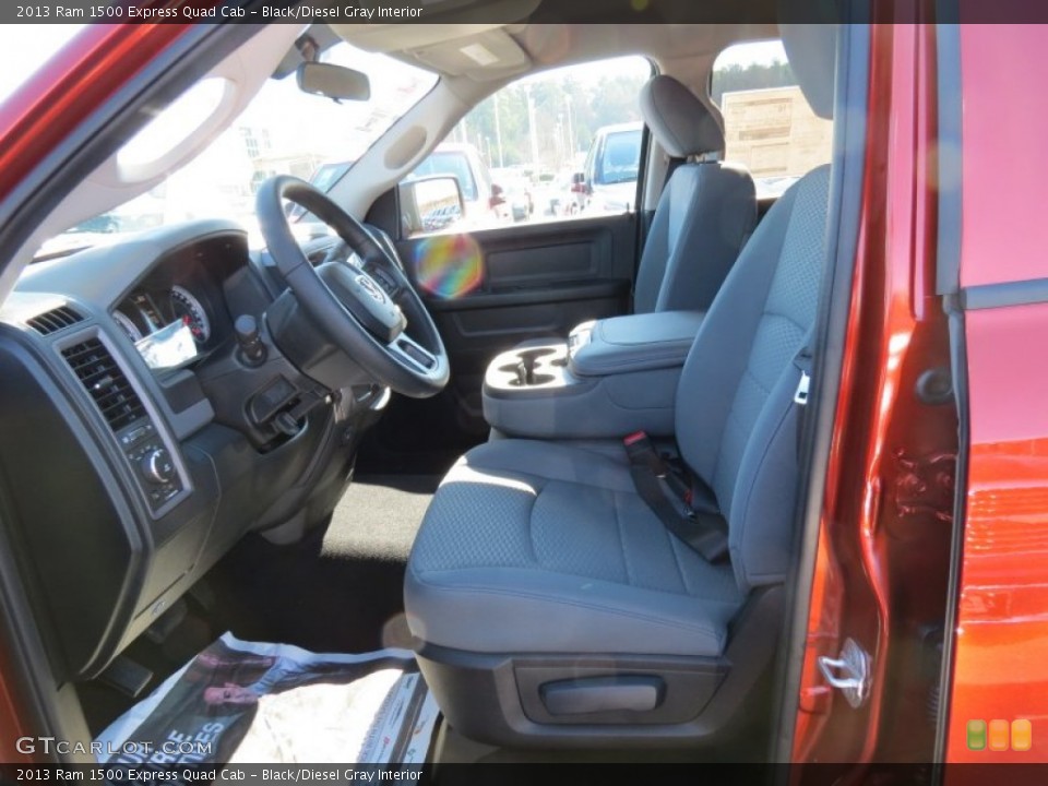 Black/Diesel Gray Interior Photo for the 2013 Ram 1500 Express Quad Cab #76074809