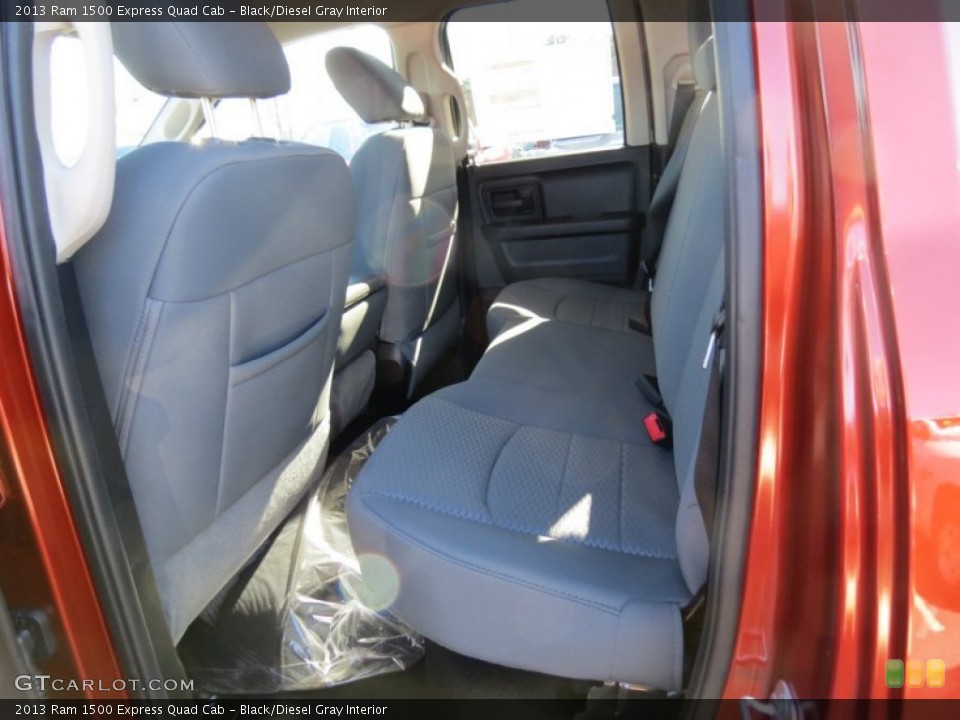 Black/Diesel Gray Interior Rear Seat for the 2013 Ram 1500 Express Quad Cab #76074829