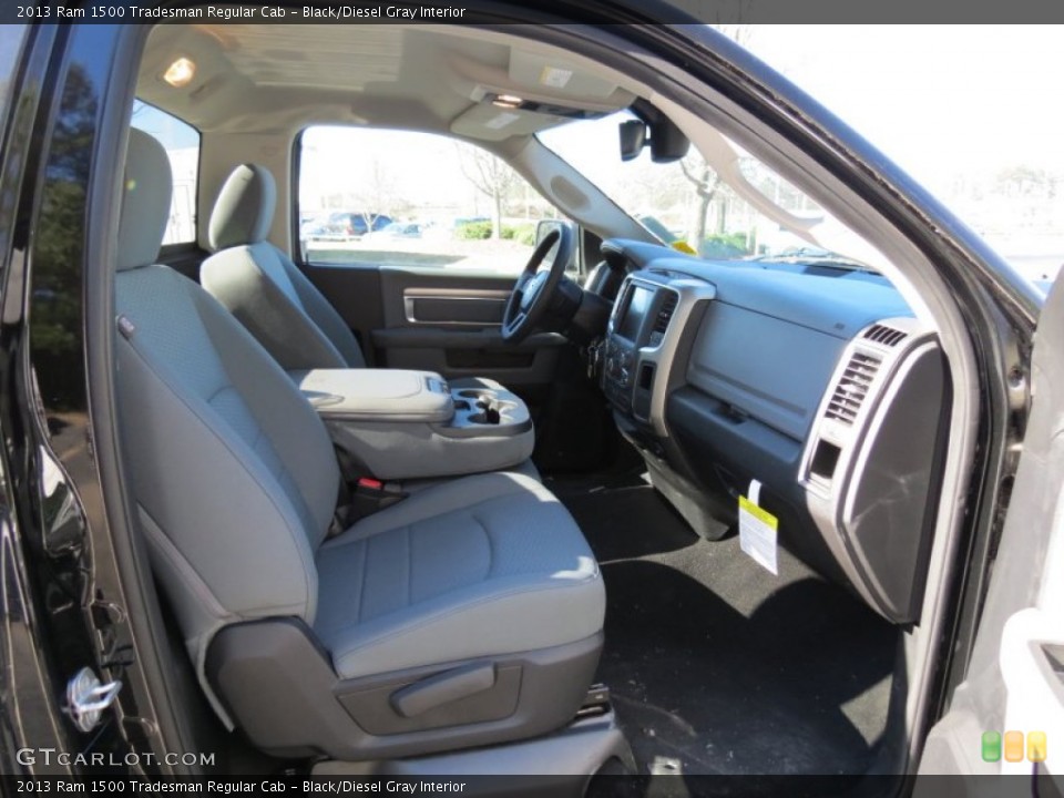 Black/Diesel Gray Interior Photo for the 2013 Ram 1500 Tradesman Regular Cab #76075538