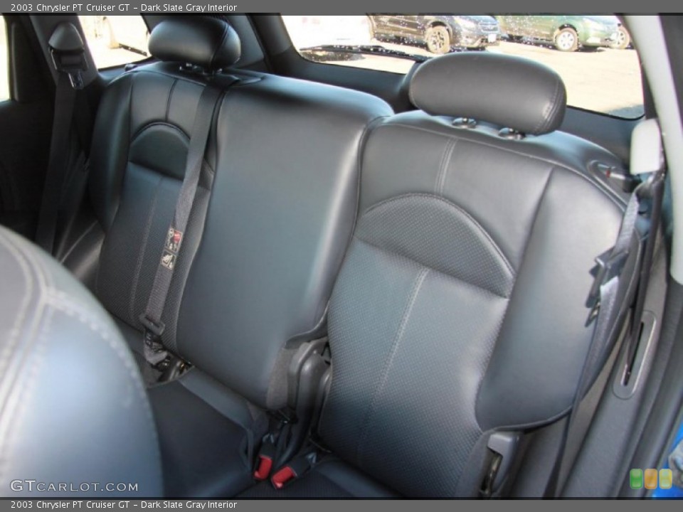 Dark Slate Gray Interior Rear Seat for the 2003 Chrysler PT Cruiser GT #76075945