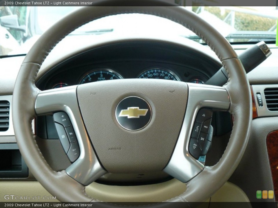 Light Cashmere Interior Steering Wheel for the 2009 Chevrolet Tahoe LTZ #76076391