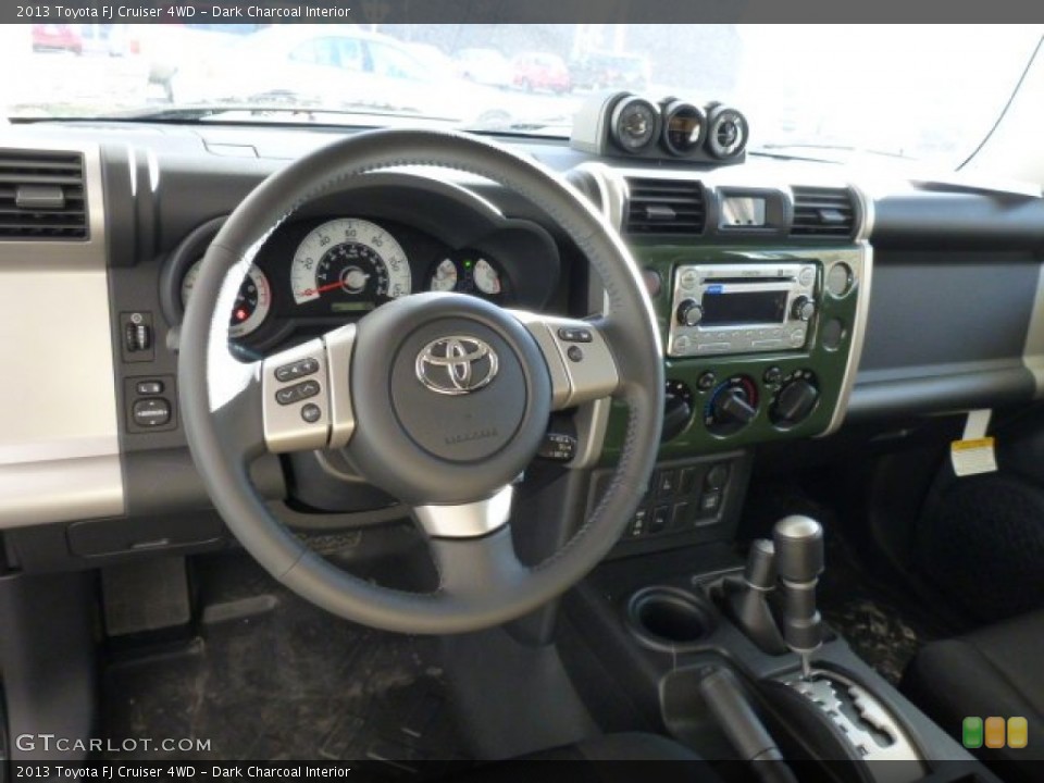 Dark Charcoal Interior Dashboard for the 2013 Toyota FJ Cruiser 4WD #76078448