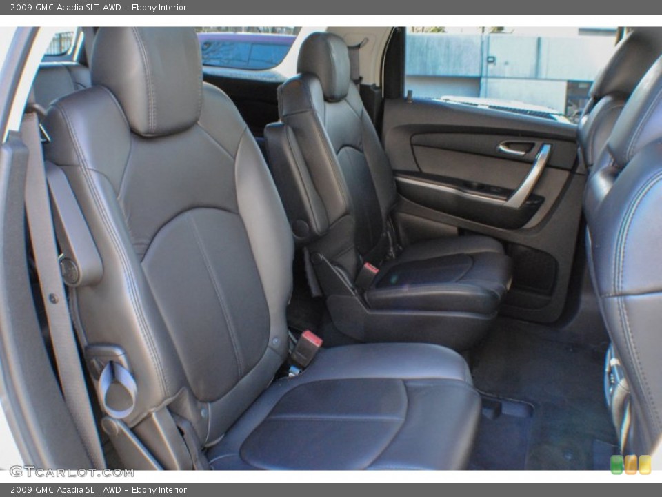 Ebony Interior Rear Seat for the 2009 GMC Acadia SLT AWD #76080473
