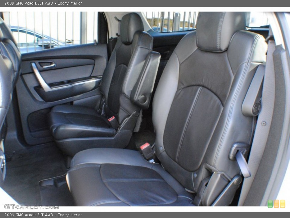 Ebony Interior Rear Seat for the 2009 GMC Acadia SLT AWD #76080533