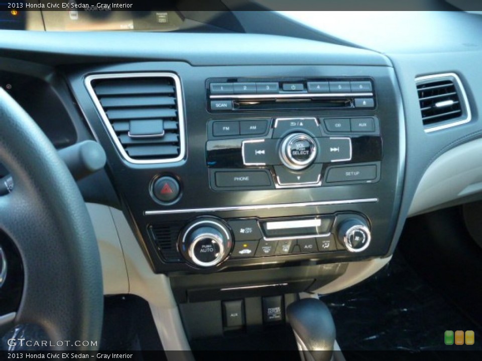 Gray Interior Controls for the 2013 Honda Civic EX Sedan #76081071