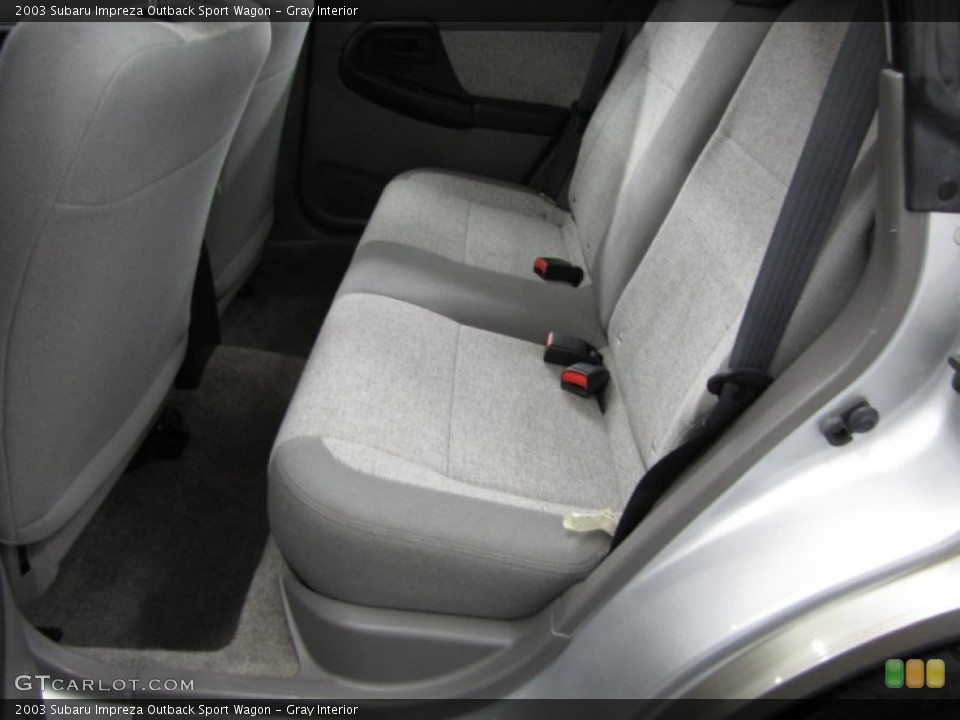 Gray Interior Rear Seat for the 2003 Subaru Impreza Outback Sport Wagon #76081609