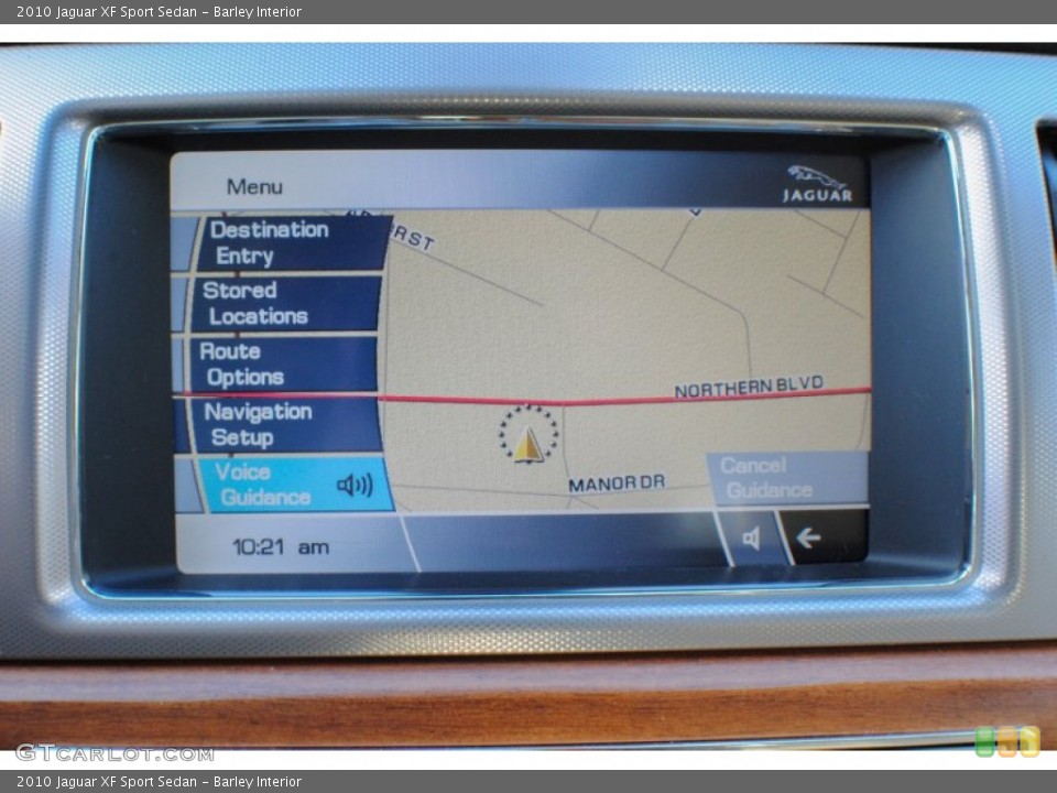 Barley Interior Navigation for the 2010 Jaguar XF Sport Sedan #76081733