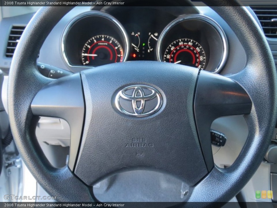 Ash Gray Interior Steering Wheel for the 2008 Toyota Highlander  #76081850