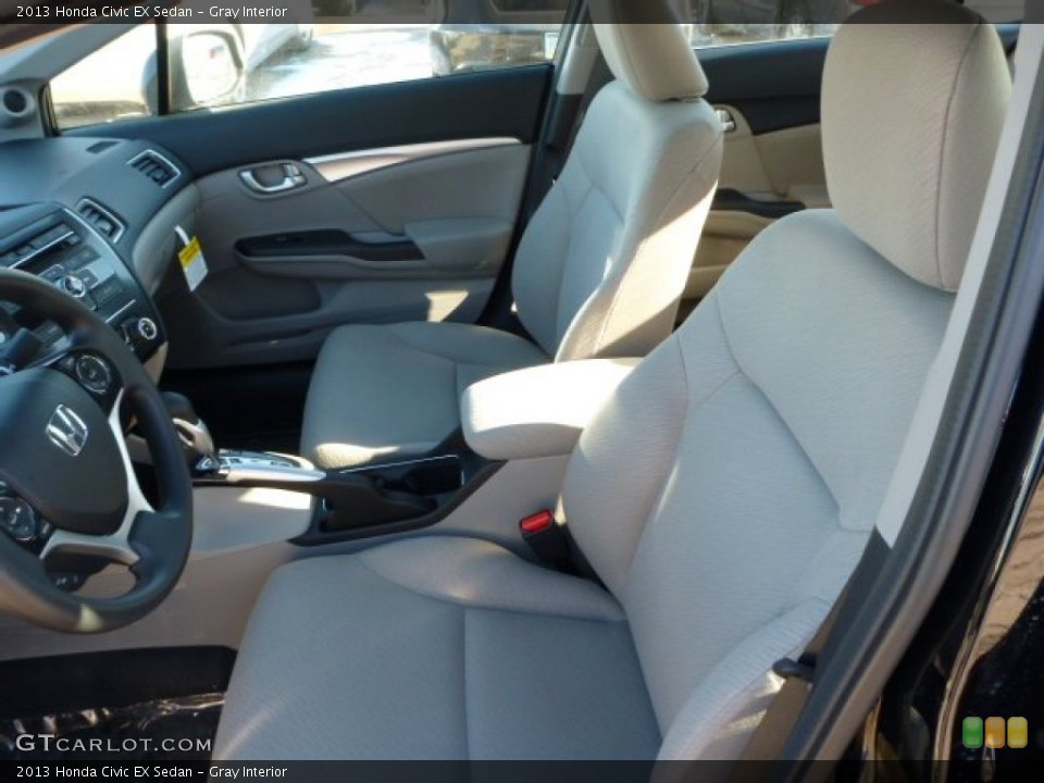 Gray Interior Front Seat for the 2013 Honda Civic EX Sedan #76081916