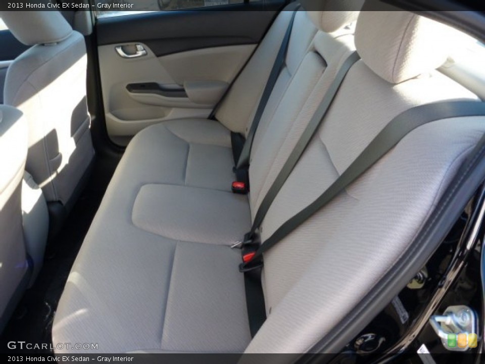 Gray Interior Rear Seat for the 2013 Honda Civic EX Sedan #76081931