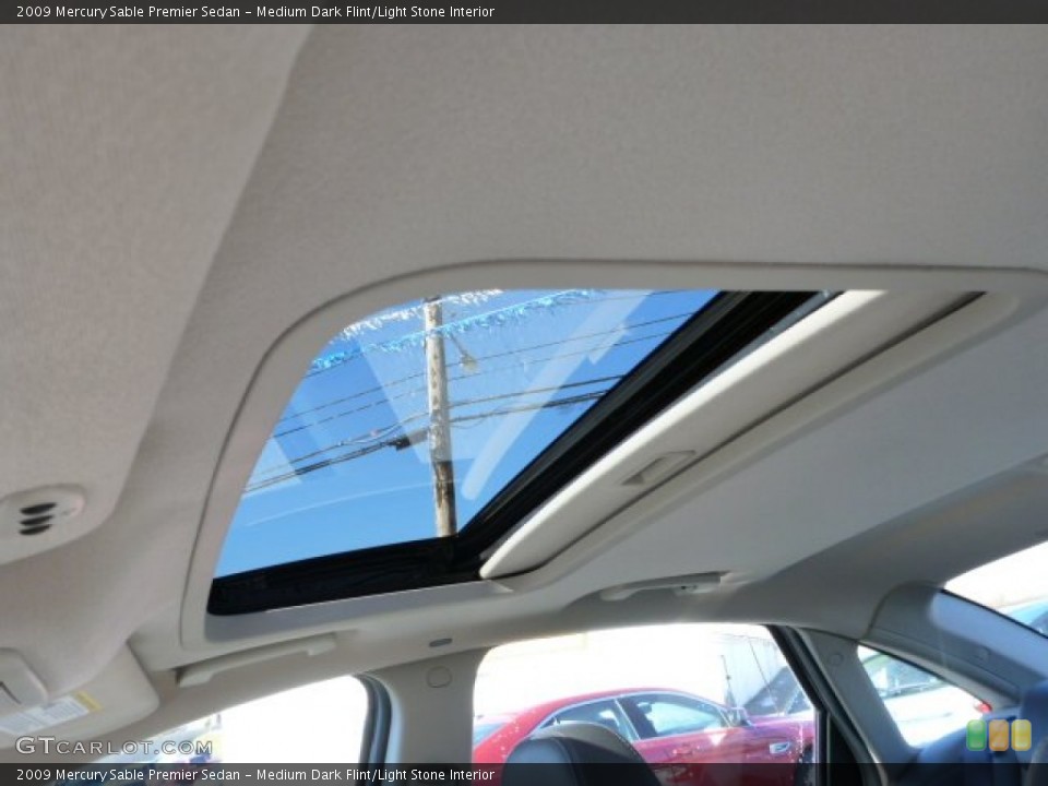 Medium Dark Flint/Light Stone Interior Sunroof for the 2009 Mercury Sable Premier Sedan #76082114