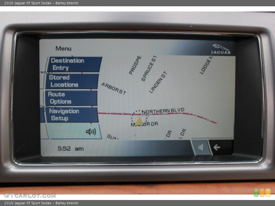 Barley Interior Navigation for the 2010 Jaguar XF Sport Sedan #76082235