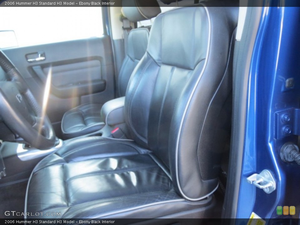 Ebony Black Interior Front Seat for the 2006 Hummer H3  #76082438