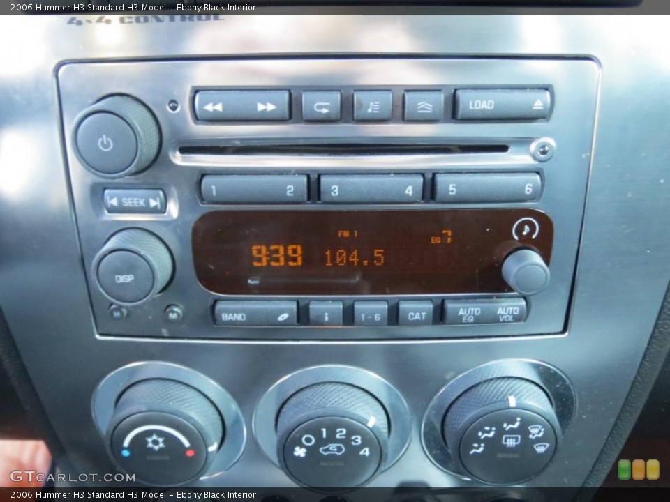 Ebony Black Interior Audio System for the 2006 Hummer H3  #76082528