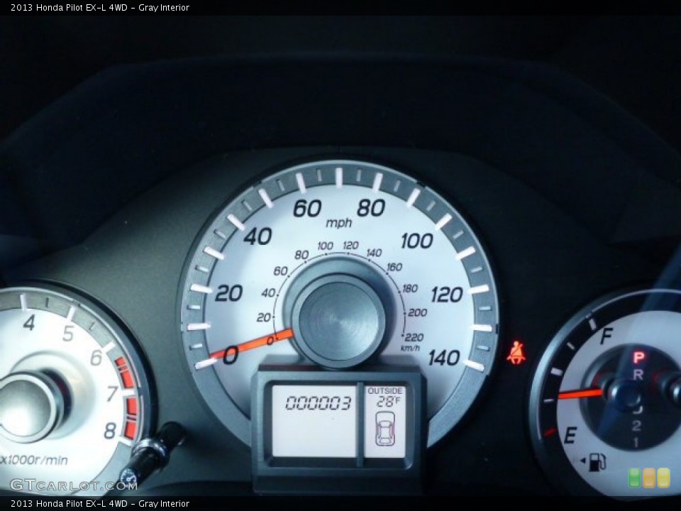 Gray Interior Gauges for the 2013 Honda Pilot EX-L 4WD #76083349