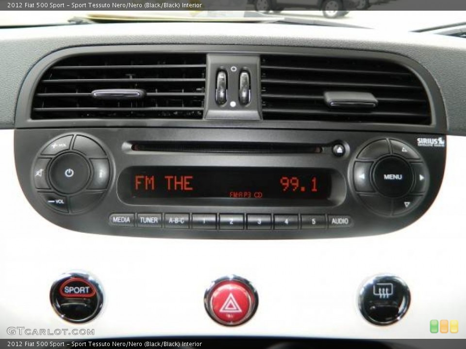 Sport Tessuto Nero/Nero (Black/Black) Interior Audio System for the 2012 Fiat 500 Sport #76084490