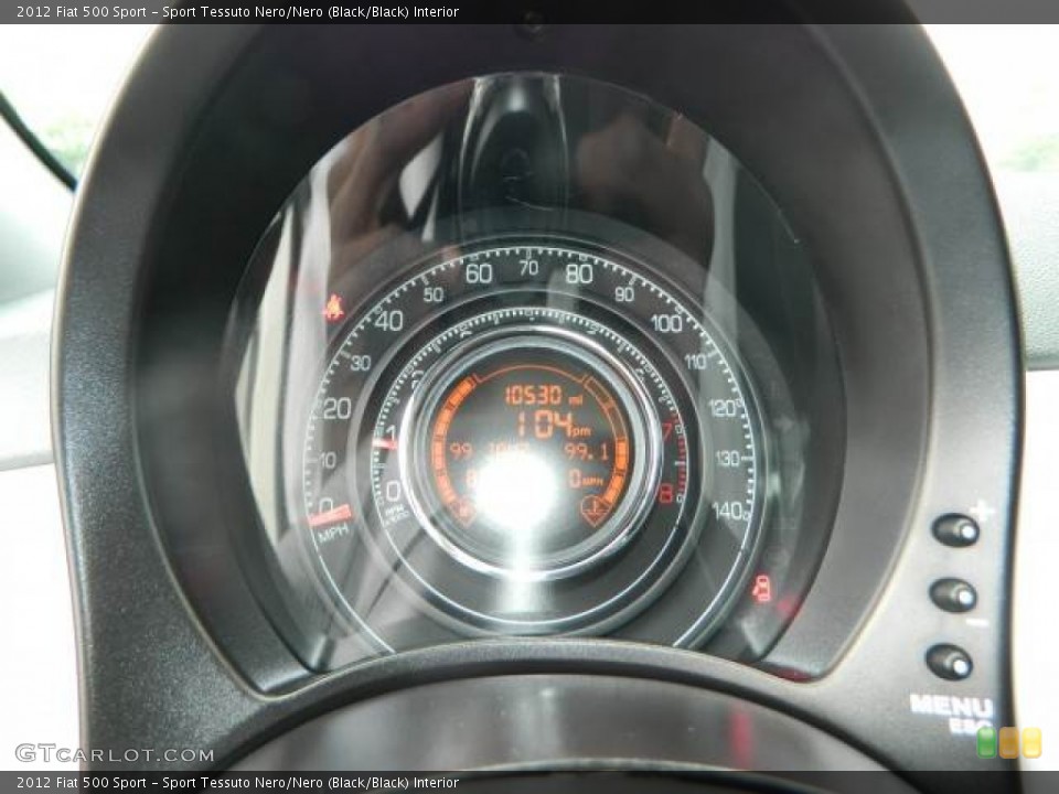 Sport Tessuto Nero/Nero (Black/Black) Interior Gauges for the 2012 Fiat 500 Sport #76084497