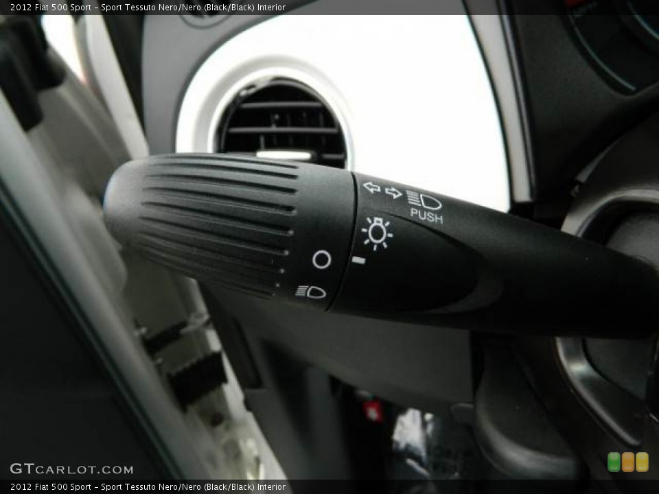 Sport Tessuto Nero/Nero (Black/Black) Interior Controls for the 2012 Fiat 500 Sport #76084532