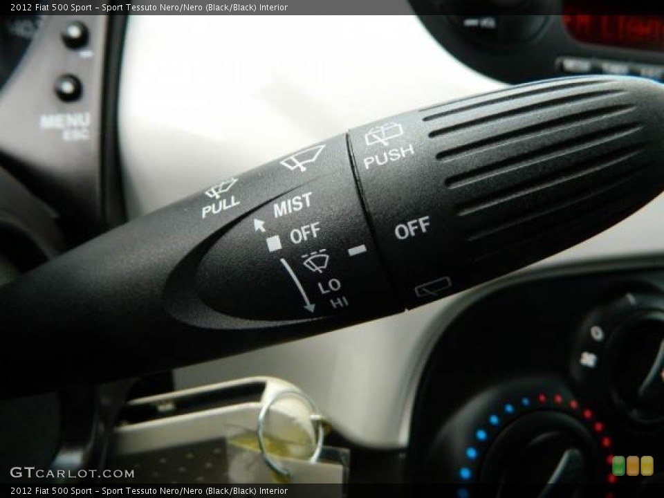 Sport Tessuto Nero/Nero (Black/Black) Interior Controls for the 2012 Fiat 500 Sport #76084548