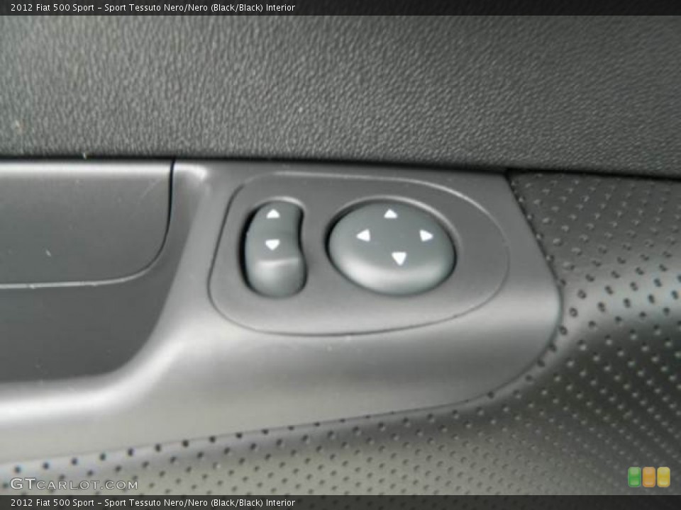 Sport Tessuto Nero/Nero (Black/Black) Interior Controls for the 2012 Fiat 500 Sport #76084609