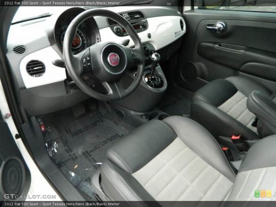 Sport Tessuto Nero/Nero (Black/Black) Interior Prime Interior for the 2012 Fiat 500 Sport #76084642