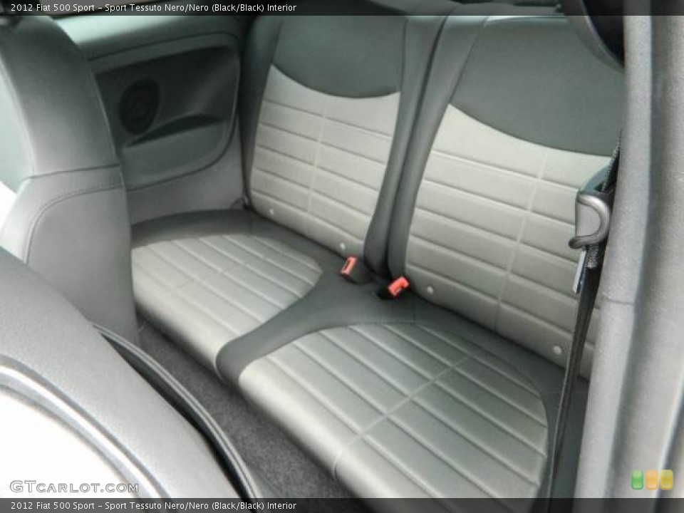 Sport Tessuto Nero/Nero (Black/Black) Interior Rear Seat for the 2012 Fiat 500 Sport #76084664