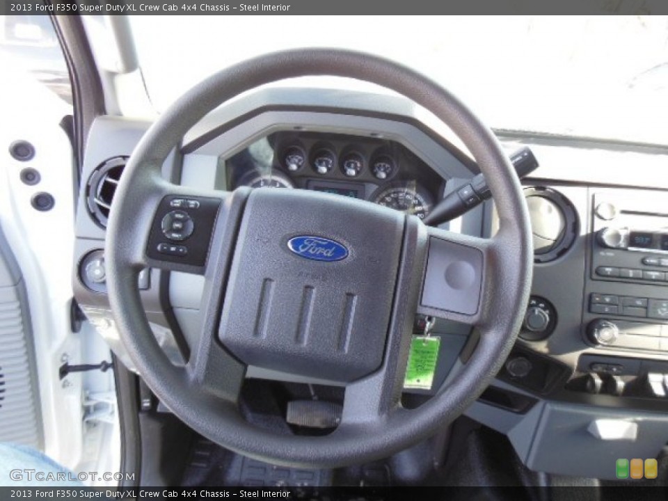 Steel Interior Steering Wheel for the 2013 Ford F350 Super Duty XL Crew Cab 4x4 Chassis #76085194