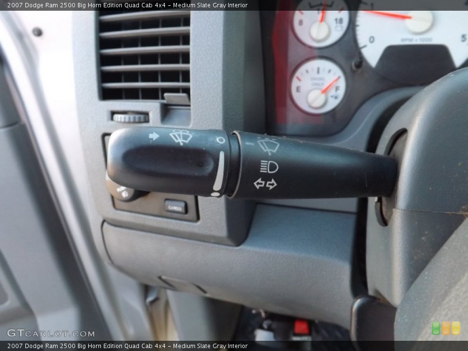 Medium Slate Gray Interior Controls for the 2007 Dodge Ram 2500 Big Horn Edition Quad Cab 4x4 #76085279